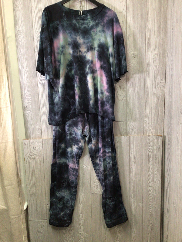 Raquel Allegra Tie Dye Pants Set Size Medium