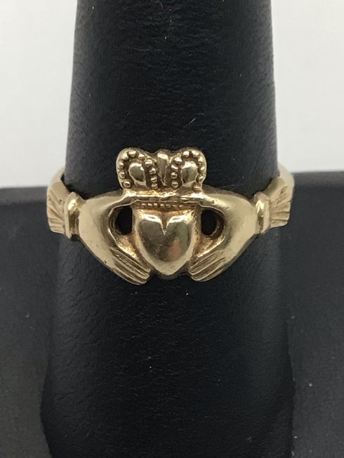 10k Gold Vintage Claddah Ring sz 8.5