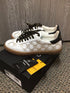 Valentino Sneakers Giuditta Leather White Gold Size 10 New Pre-Owned