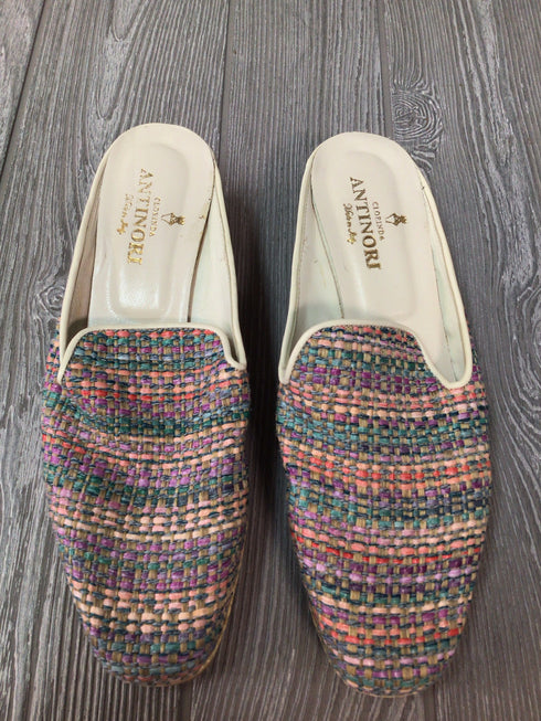 Clorinda Antinori Raffia Mules Size 39