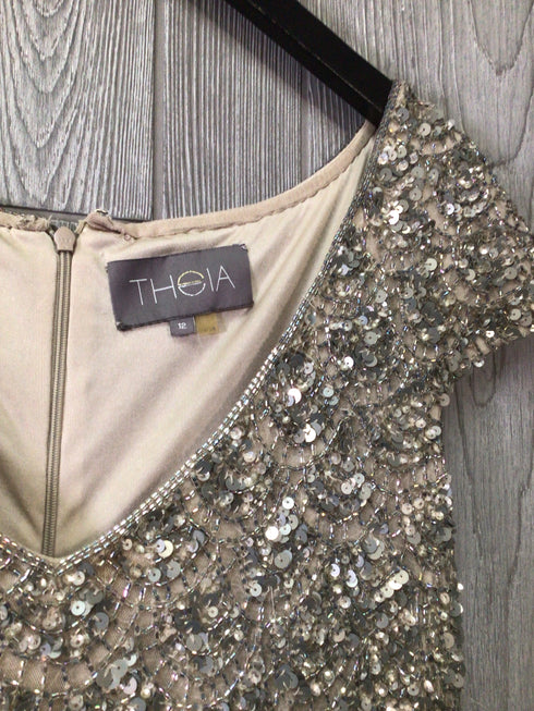 Theia Sequined/Beaded Size 12 Dress