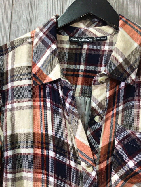 Tolani Collection Flannel Shirt Size Medium