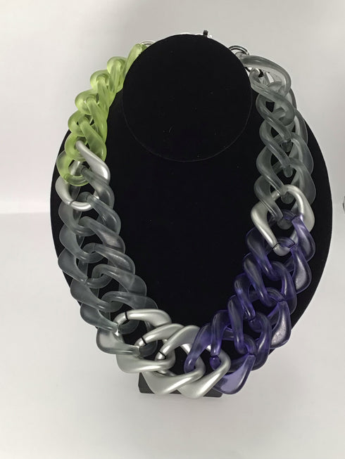 PONO Necklace Lucite Statement Link
