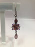 Artisans Pink Drop Glass Earrings