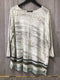 Nic + Zoe Sweater Linen bl Size 2X
