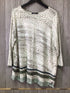 Nic + Zoe Sweater Linen bl Size 2X