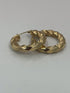 14k Gold Twisted Hoop Earrings