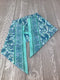 Anokhi Swirl Sea 30" Square Cotton Scarf
