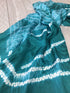 Teal Shibori Silk Scarf