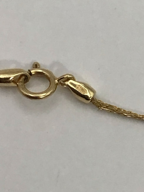 14k Gold Mesh Crystal Station Bracelet