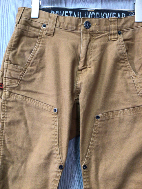 Dovetail Workwear Pants Heavy Canvas The Maven Slim Size 6