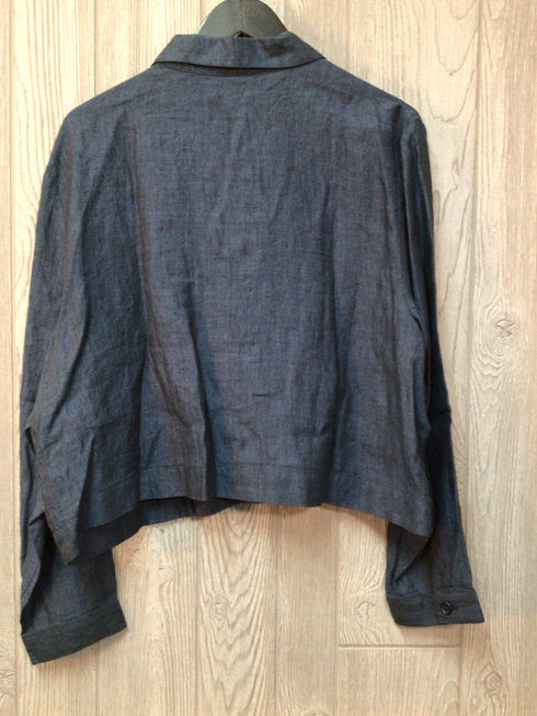 Eileen Fisher Jacket Handkercheif linen Size Large New