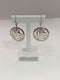 Triskele Silver Drop Earrings