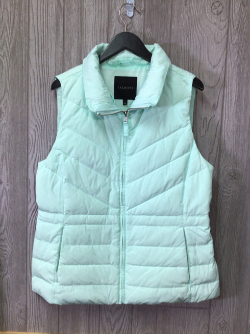 Talbots Puffer Vest faux-fur Size Large
