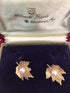 Mikimoto Brooch Earring set 14k Gold 6mm Akoya Pearl Estate