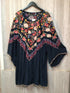 Johnny Was Dress with slip Embroidered Size Large New
