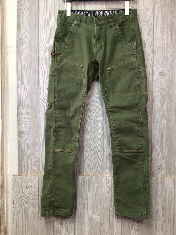 Dovetail Workwear Pants Heavy Canvas The Maven Slim Size 6