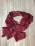 Eileen Fisher Majenta Merino Wool Fringe Scarf