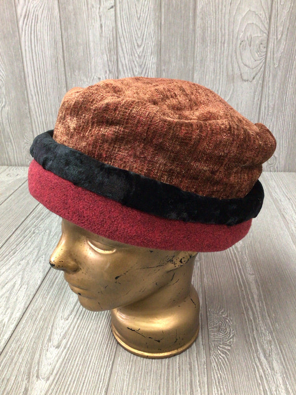 Chenille + velvet Hat
