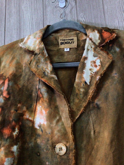 Heyne Bogut Linen Blazer Size Large
