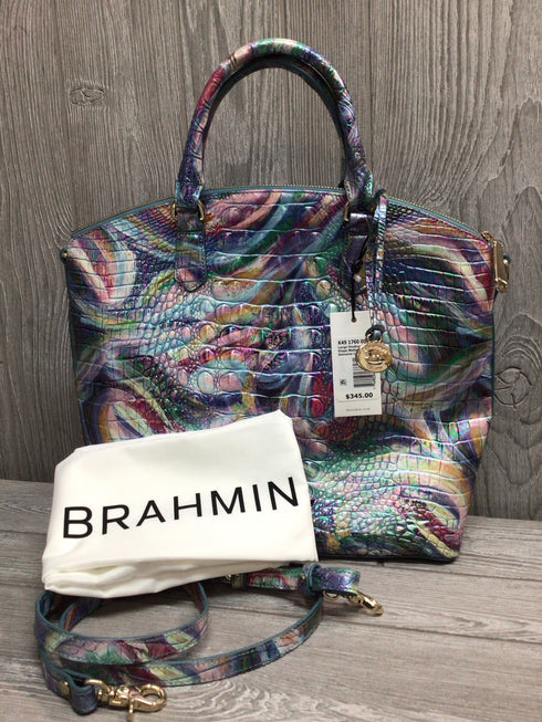 Brahmin Large Duxbury Elope Melbourne Leather Satchel Purse Pre-Owned