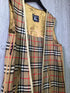 Burberry Vintage Wool Plaid Zip Out lining