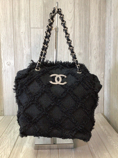 Chanel Quilted Tweed Tote Pre-owned