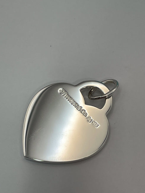 Tiffany & Co. Sterling I Love You Heart Pendant Red lettering box
