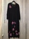 Staley Gretzinger Semi-Sheer Pansie Duster Topper Lagenlook Size X-Large