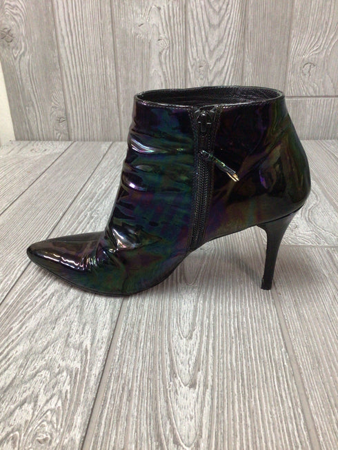 Stuart Weitzman Iridescent Patent Leather Booties Size 7.5