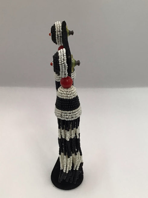 Black beaded tassle Earrings