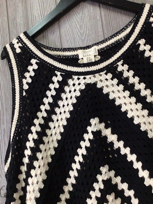 Nicole Miller Atelier Crochet Top Size 2X New Pre-Owned