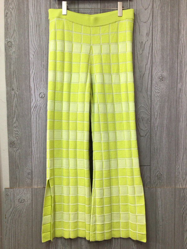 Striped & Solid Knit Pants Size Medium