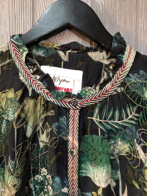Johnny Was Cactus Blouse Size X-Large New