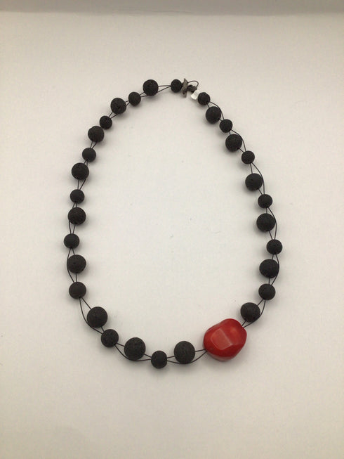 Athens Protasis Lava Necklace