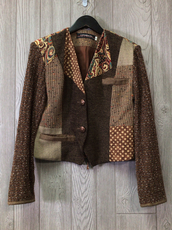 CanvasBacks Vintage Blazer Patchwork Size 10