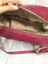 Brahmin Marissa Cherry Lacquer Zostera Leather Satchel