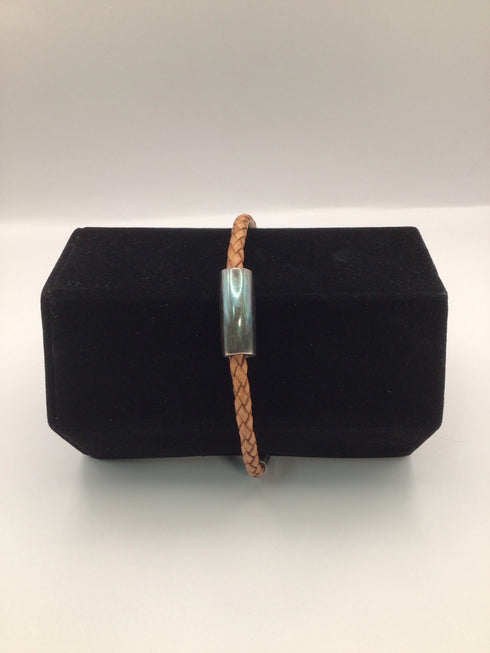 Simon Sebbag Leather Silver bead Bracelet