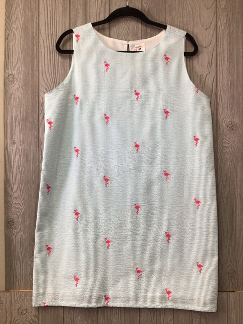 Piping Prints Dress Size Large New