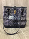 Brahmin Fiora Navy Meadowport Leather Purse