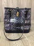 Brahmin Fiora Navy Meadowport Leather Purse