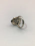 Silver Oval Green Turquoise Ring