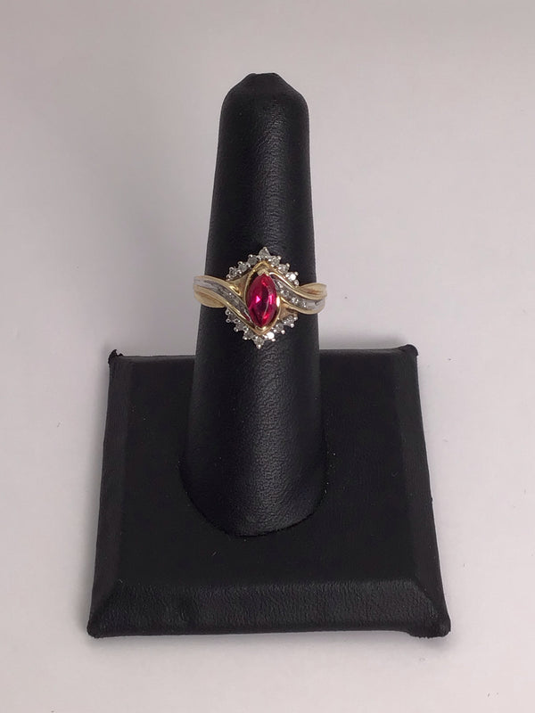 10k Gold Ruby Ring Estate