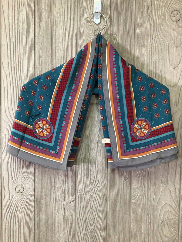 Chloe Square Silk Vintage Scarf