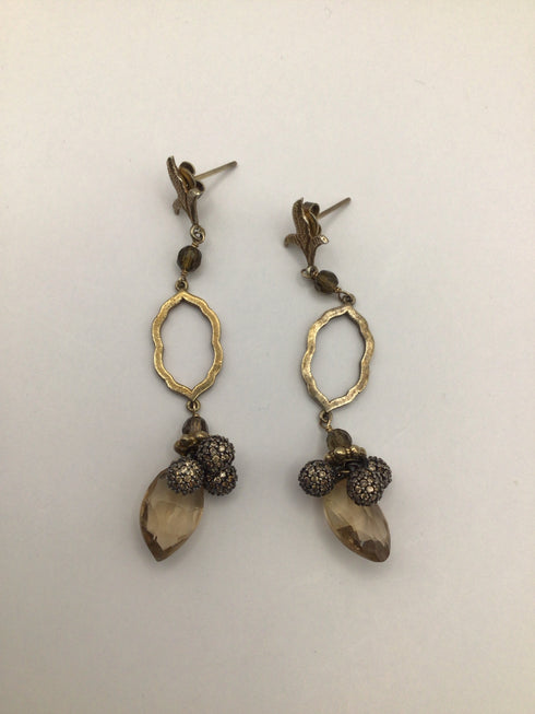 Long vermeil drop Earrings