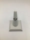 Silver Pearl + marcasite Ring sz 7.25