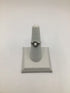 Silver Pearl + marcasite Ring sz 7.25