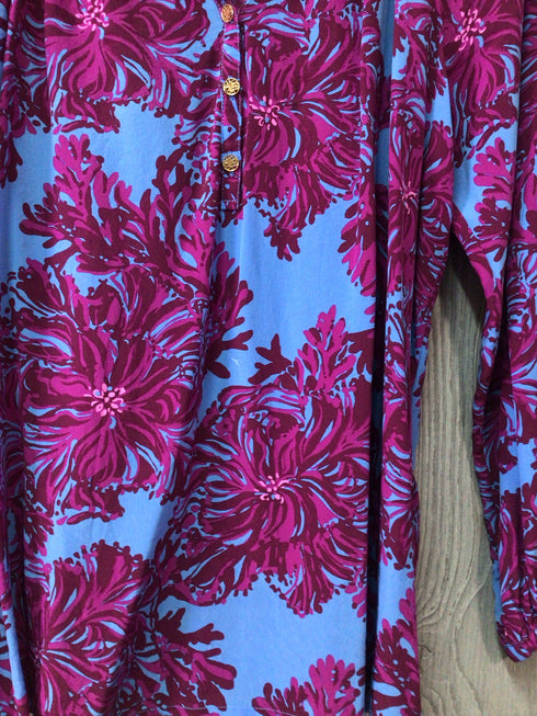 Lilly Pulitzer silk Blouse Size X-Large
