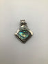 Sterling + Abalone Vintage Mexico TV-102 SET Pendant and Earrings
