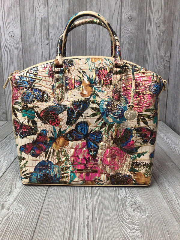 Brahmin Mariposa Melbourne Large Duxbury Satchel Leather New pre-owned